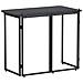 Tavolo da Giardino Pieghevole Nero 90x51x75 cm in Polyrattan - Foto miniatura 6