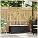 Panca da Giardino con Cuscino Nera 110x30x40,5 cm in Polyrattan - Foto miniatura 2