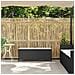 Panca da Giardino con Cuscino Nera 110x30x40,5 cm in Polyrattan - Foto miniatura 3