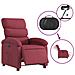 Poltrona Elettrica Reclinabile Rosso Vino in Tessuto - Foto miniatura 6
