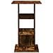 Tavolo Bar Portaoggetti Rovere Fumo 60x60x102 cm Multistrato - Foto miniatura 4
