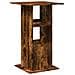 Tavolo Bar Portaoggetti Rovere Fumo 60x60x102 cm Multistrato - Foto miniatura 6