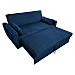 Matt Divano Letto A 2 Posti In Velluto Blu - Foto miniatura 4