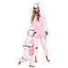 Pigiama Per Bambini Kigurumi Onesie Costume Unicorno Rosa Chiaro 125-135 - Foto miniatura 4