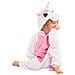 Pigiama Per Bambini Kigurumi Onesie Costume Unicorno Rosa Chiaro 125-135 - Foto miniatura 6