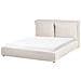 Letto Ad Acqua Tessuto Bajonna 160 X 200 Cm Beige - Foto miniatura 2