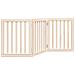 Cancello per Cani Pieghevole 3 Pannelli 150 cm Legno di Pioppo - Foto miniatura 1