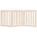 Cancello per Cani Pieghevole 3 Pannelli 150 cm Legno di Pioppo - Foto miniatura 4