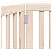 Cancello per Cani Pieghevole 3 Pannelli 150 cm Legno di Pioppo - Foto miniatura 8