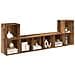 Set mobile TV 4 pcs Legno vecchio 37 x 35 x 72 cm - Foto miniatura 3