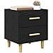 Armadietto per letto 2 pcs Rovere nero 40 x 35 x 47,5 cm - Foto miniatura 3