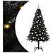 Albero di Natale con 150 LED con supporto Nero 150 cm PVC - Foto miniatura 1