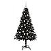 Albero di Natale con 150 LED con supporto Nero 150 cm PVC - Foto miniatura 3