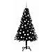 Albero di Natale con 150 LED con supporto Nero 150 cm PVC - Foto miniatura 4