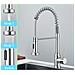 Rubinetto per lavello da cucina, Blackswan, tipo M367, modello nichelato, con doccia mobile e 2 modalità, misura 41 cm - Foto miniatura 2