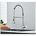 Rubinetto per lavello da cucina, Blackswan, tipo M367, modello nichelato, con doccia mobile e 2 modalità, misura 41 cm - Foto miniatura 3
