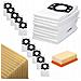 Set Di Sacchetti E Filtro Per Aspirapolvere Compatibile Con Kärcher Wd4 Wd5 Wd6 - Microfibra Di Alta Qualità, 5 Strati, Tubo 4m - Foto miniatura 3