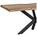 Tavolo Da Pranzo In Acacia Naturale Laccato E Ferro 180x90x76h Cm - Foto miniatura 2