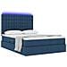 Letto con contenitore e LED con led Blu 140 x 200 cm Poliestere - Foto miniatura 3