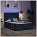 Letto con contenitore e LED con led Blu 140 x 200 cm Poliestere - Foto miniatura 5