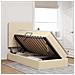 Letto con contenitore e materasso Crema 90 x 190 cm Poliestere - Foto miniatura 4