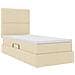 Letto con contenitore e materasso Crema 90 x 190 cm Poliestere - Foto miniatura 5