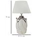 Lampada Da Tavolo Vkh88-bianco-ceramica-30x30x51 Cm - Foto miniatura 6