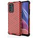 Coperchio A Nido D'ape Con Bumper In Tpu, Progettato Per Xiaomi Redmi K40 Pro+ / K40 Pro / K40 / Poco F3, Rosso. - Foto miniatura 1