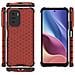 Coperchio A Nido D'ape Con Bumper In Tpu, Progettato Per Xiaomi Redmi K40 Pro+ / K40 Pro / K40 / Poco F3, Rosso. - Foto miniatura 2