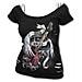 Spiral - Rock Angel - 2in1 White Ripped Top Black (Top Donna Tg. 2XL)  - Foto miniatura 1
