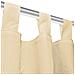 2 Pz Tende In Micro Raso Con Passanti 140x175 Cm Beige - Foto miniatura 3
