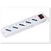 Presa Multipla 5 Schuko Con Interruttore Cavo 1,5mt Bianca - Foto miniatura 1