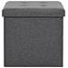Sgabelli Pieghevoli 2 Pz In Simil Lino 38x38x38 Cm Grigio Scuro - Foto miniatura 6