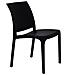 Sedia Stile Moderno Elegante Robusta In Polipropilene Impilabile Volga Nero Set 2 - Foto miniatura 1