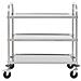 Carrello da Cucina a 3 Livelli 95x45x83,5 cm in Acciaio Inox - Foto miniatura 3