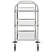 Carrello da Cucina a 3 Livelli 95x45x83,5 cm in Acciaio Inox - Foto miniatura 5