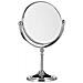 Ingrandimento Specchio Da Toilette Round Piedi Trucco Dello Specchio Cosmetici Su Due Lati Hwd 28x18x10cm Argento - Foto miniatura 1