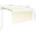 Tenda Sole Retrattile Automatica con Parasole 3,5x2,5 m Crema - Foto miniatura 2