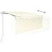 Tenda Sole Retrattile Automatica con Parasole 3,5x2,5 m Crema - Foto miniatura 3