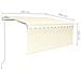 Tenda Sole Retrattile Automatica con Parasole 3,5x2,5 m Crema - Foto miniatura 5