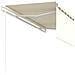 Tenda Sole Retrattile Automatica con Parasole 3,5x2,5 m Crema - Foto miniatura 6