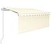 Tenda Sole Retrattile Automatica con Parasole 3,5x2,5 m Crema - Foto miniatura 1