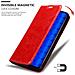 Cadorabo Custodia Compatibile Con Honor 9c In Rosso Mela - Coperchio Protettiva Con Chiusura Magnetica, Funzione Stand E Tasca Per Le Carte - Foto miniatura 6