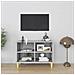 Mobile Tv Gambe In Legno Massello Grigio Sonoma 69,5x30x50 Cm - Foto miniatura 1