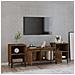 Mobile Tv Rovere Marrone 160x35x55 Cm In Legno Multistrato - Foto miniatura 3