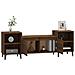 Mobile Tv Rovere Marrone 160x35x55 Cm In Legno Multistrato - Foto miniatura 4