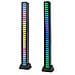 Luci Led Rgb Da Scrivania Gaming Controllo Sonoro Due Pezzi 64 Led Ricaricabili Usb C - Foto miniatura 4