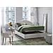 Letto Matrimoniale Giulia, Letto Contenitore Con Rivestimento In Tessuto, 100% Made In Italy, Apertura Frontale, Adatto Per Materasso Cm 160x200, Bianco - Foto miniatura 4