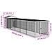 Pollaio Area Corsa Grigio Chiaro 117x609x123 Cm Acciaio Zincato - Foto miniatura 6