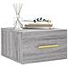 Comodino A Muro Grigio Sonoma 35x35x20 Cm - Foto miniatura 3